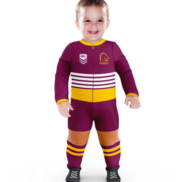 Brisbane Broncos NRL Baby Infant Romper Jumpsuit