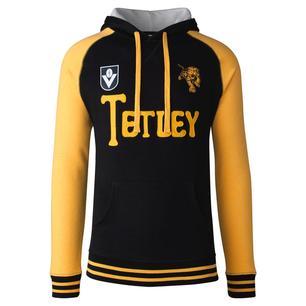 Richmond Tigers Mens TETLEY Retro VFL Club Throwback Hoodie