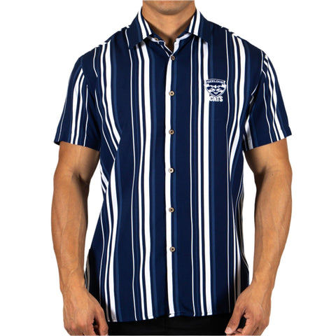 Geelong Cats AFL Footy Mens Adults Sorrento Rayon Party Shirt