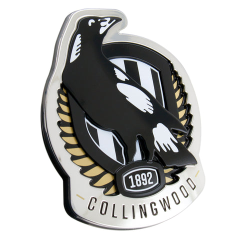 Collingwood Magpies 3D Peel-N-Stick Chrome Car Badge