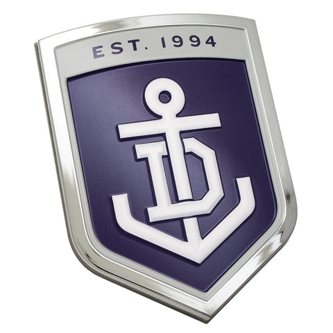 Fremantle Dockers 3D Peel-N-Stick Chrome Car Badge