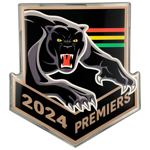 Penrith Panthers NRL 2024 Premiers Premium Chrome Logo Decal Sticker