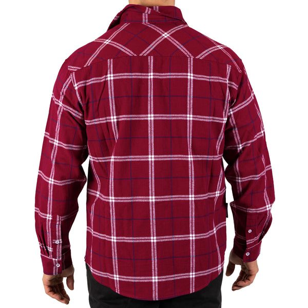 Manly Sea Eagles NRL Mens Adults Mustang Flannel Shirt