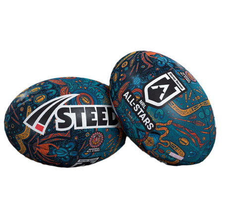 Steeden NRL Indigenous All Stars Supporter Football Rugby League Ball