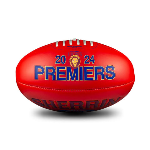 Brisbane Lions 2024 Premiers Sherrin Super Soft Touch Football size 3