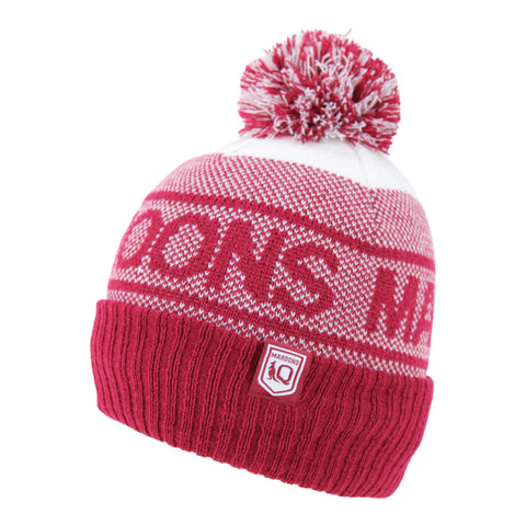 QLD Maroons State of Origin Mens Adults Intercept Beanie