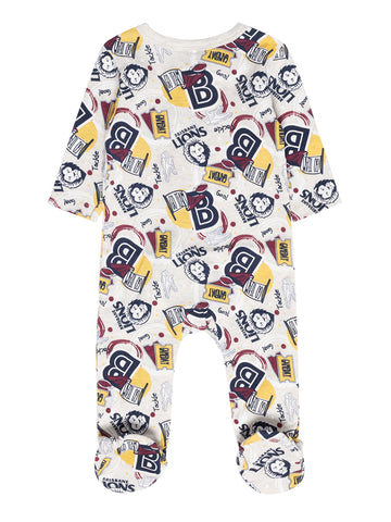 Brisbane Lions Babies Infants Go Team Romper Onesie