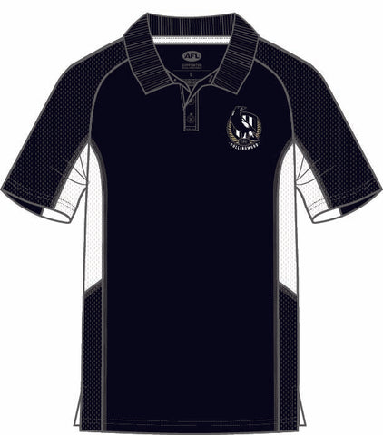 Collingwood Magpies Mens Adults Active Polo Shirt