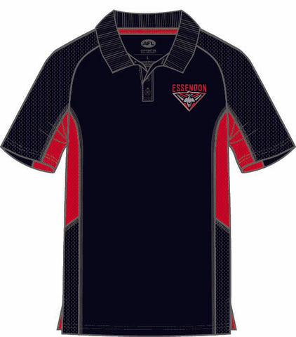 Essendon Bombers Mens Adults Active Polo Shirt