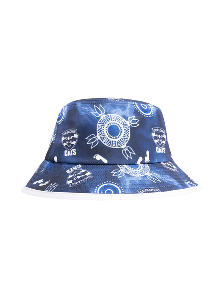 Geelong Cats Mens Adults Indigenous Bucket Hat