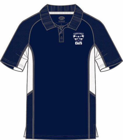 Geelong Cats Mens Adults Active Polo Shirt