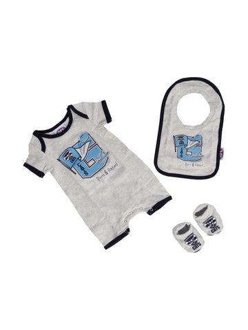 Geelong Cats Baby Infants Footy Fan Romper Bib Booties Gift Set