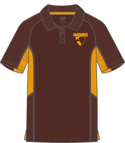 Hawthorn Hawks Mens Adults Active Polo Shirt