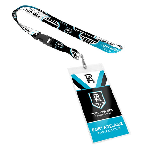 Port Adelaide Power Lanyard with Card Pocket