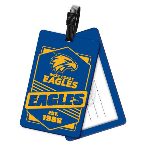 West Coast Eagles Rubber Luggage Bag Tag