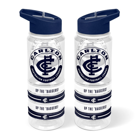 Carlton Blues Tritan Bottle with Rubber Bands