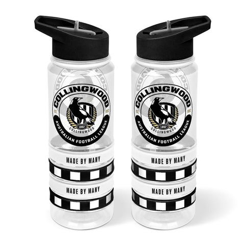 Collingwood Magpies Tritan Bottle with Rubber Bands