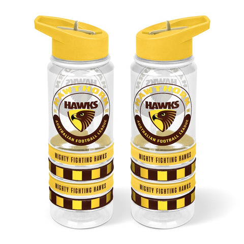 Hawthorn Hawks Tritan Bottle with Rubber Bands