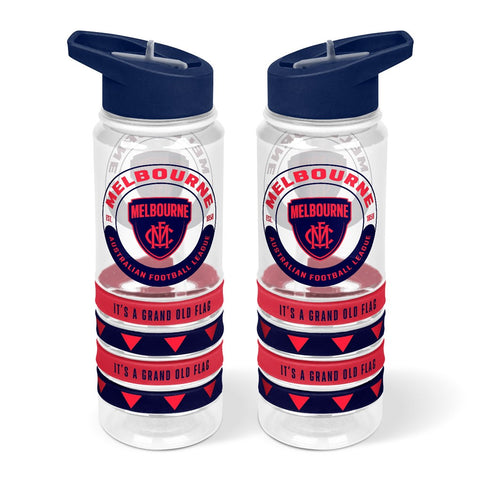 Melbourne Demons Tritan Bottle with Rubber Bands