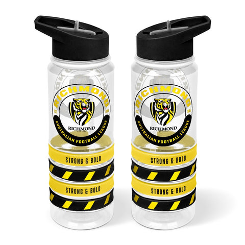 Richmond Tigers Tritan Bottle with Rubber Bands