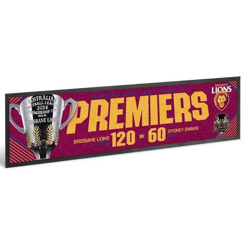 Brisbane Lions 2024 Premiers Score Bar Runner PH1