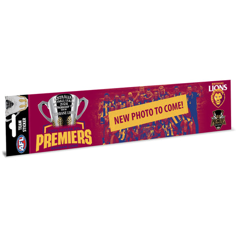 PREORDER - Brisbane Lions 2024 Premiers Team Image Bumper Sticker PH2