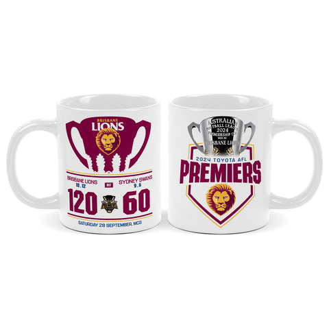 Brisbane Lions 2024 Premiers Score Mug PH1