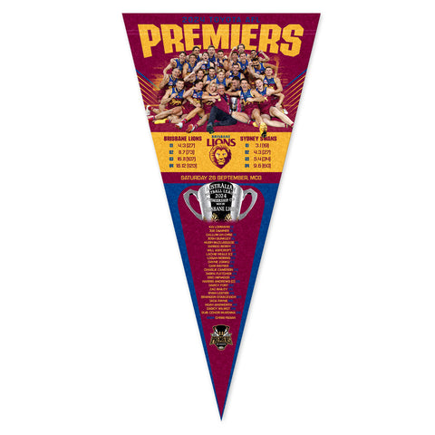 Brisbane Lions 2024 Premiers Team Image Pennant PH2