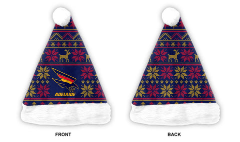 Adelaide Crows Mens Adults Ugly Sweater Santa Hat