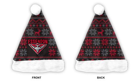 Essendon Bombers Mens Adults Christmas Santa Hat