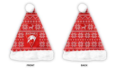 Sydney Swans Mens Adults Christmas Santa Hat