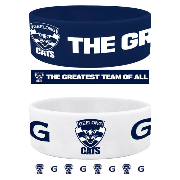 Geelong Cats Set of 2 Supporter Wristbands