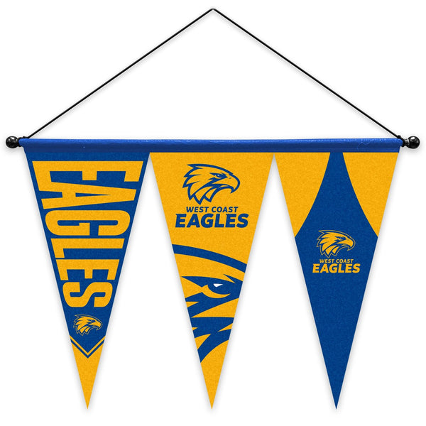 West Coast Eagles Set of 3 Felt Wall Pennant