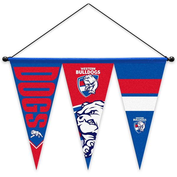 Western Bulldogs Set of 3 Felt Wall Pennant