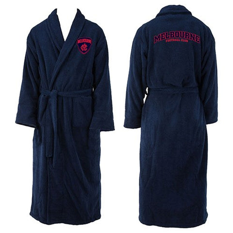 Melbourne Demons Mens Adults Long Sleeve Robe Dressing Gown