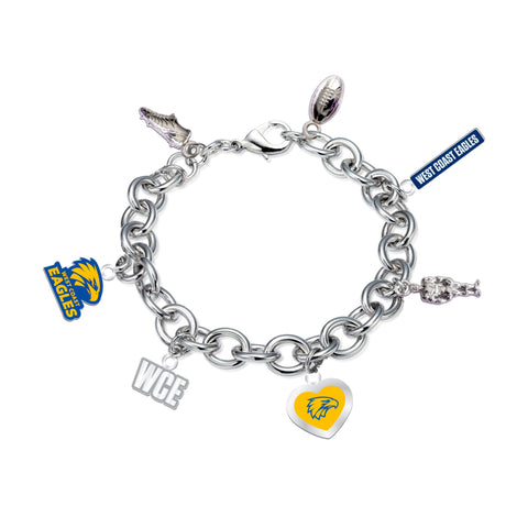 West Coast Eagles Charm Bracelet