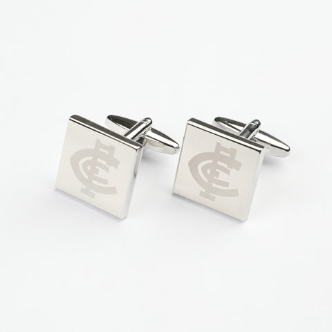 Carlton Blues Silver Logo Cufflinks