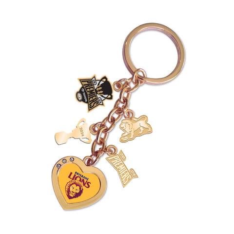 Brisbane Lions 2024 Premiers Premiership Charm Keyring