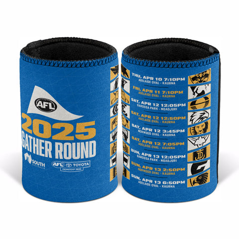 AFL Gather Round Can Cooler Fixture 2025 Stubby Holder