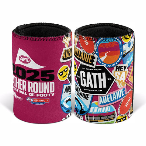 AFL Gather Round Can Cooler Trip 2025 Stubby Holder