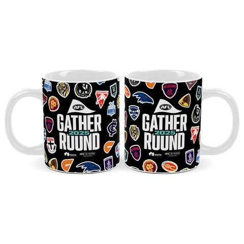 AFL Gather Round Mug 2025 Logo