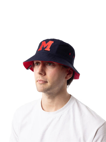 Melbourne Demons Mens Adults Letter Graphic Bucket Hat