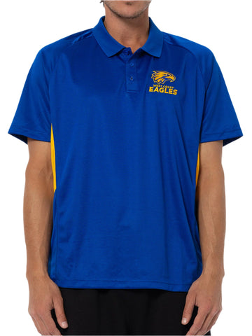 West Coast Eagles Mens Adults Active Polo Shirt