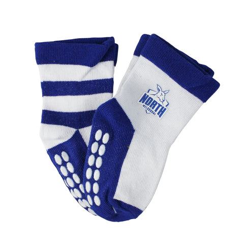 North Melbourne Kangaroos Baby Infant Nonslip Crew Socks 2 pk