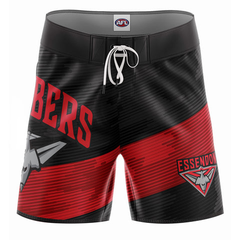 Essendon Bombers Mens Adults Barrel Boardies Board Shorts