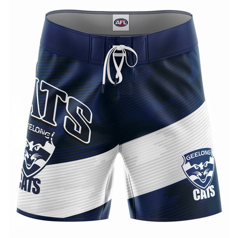 Geelong Cats Youth Kids Barrel Boardies Boardshorts