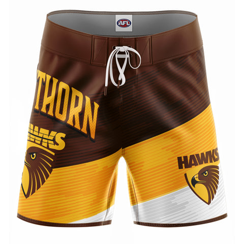 Hawthorn Hawks Youth Kids Barrel Boardies Board Shorts