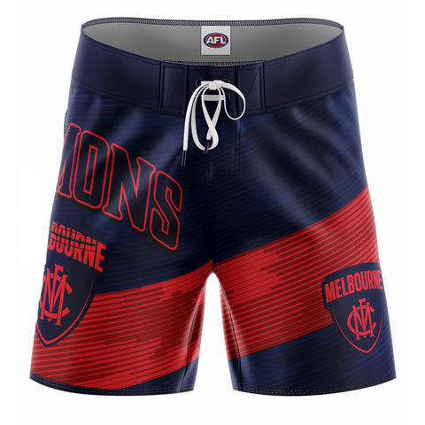 Melbourne Demons Youth Kids Barrel Boardies Board Shorts