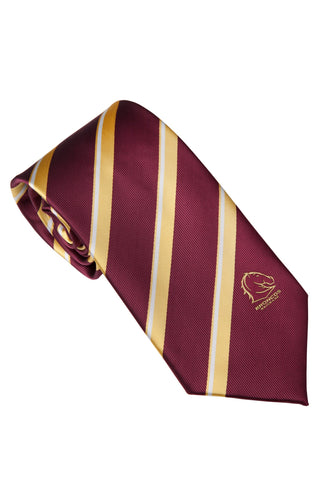 Brisbane Broncos NRL Embroided Logo Neck Tie