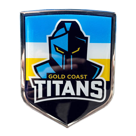 Gold Coast Titans NRL Premium Chrome Decal Sticker